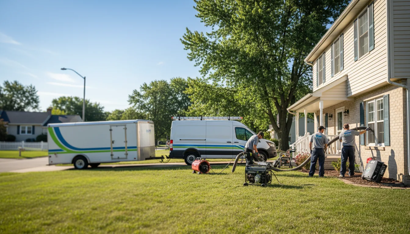 Flooded Basement Restoration And Cleanup With Repair in Springerton, IL near me